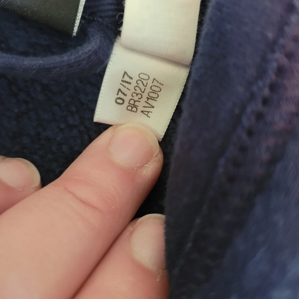 Adidas Navy Blue FullZip-Up Hoodie